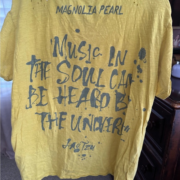 Magnolia Pearl Yellow Cosmic Kitten Tee - Picture 2 of 2